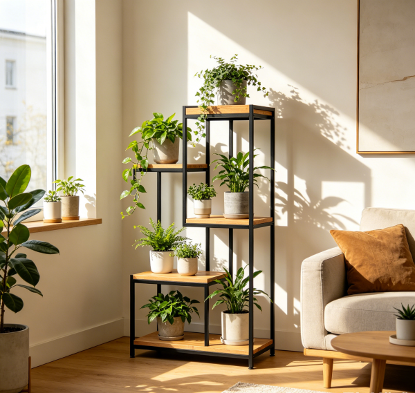 Modern 5 Tier Indoor Plant Stand